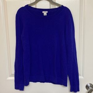 JCrew Blue (purple toned blue) Sweater